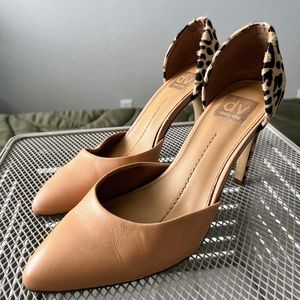 Dolce Vita calf hair and leather d’orsay pumps